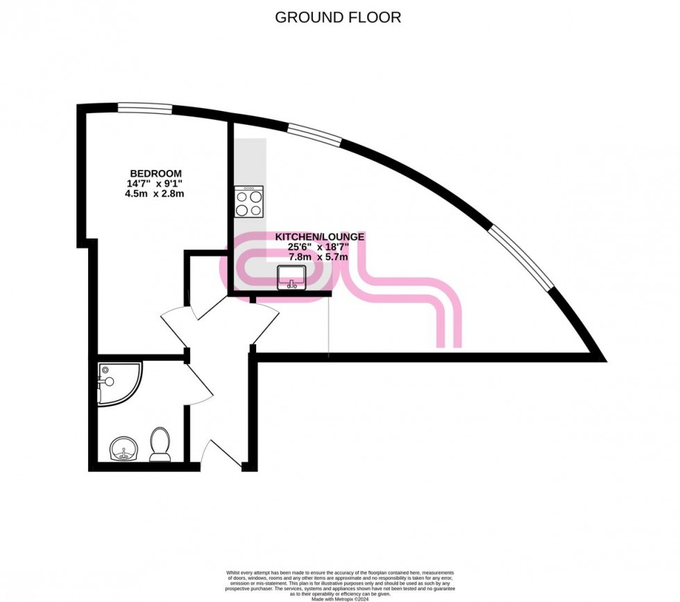 Floorplan for Salts Mill Road, Shipley