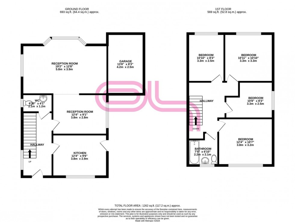 Floorplan for Pengarth, Bingley