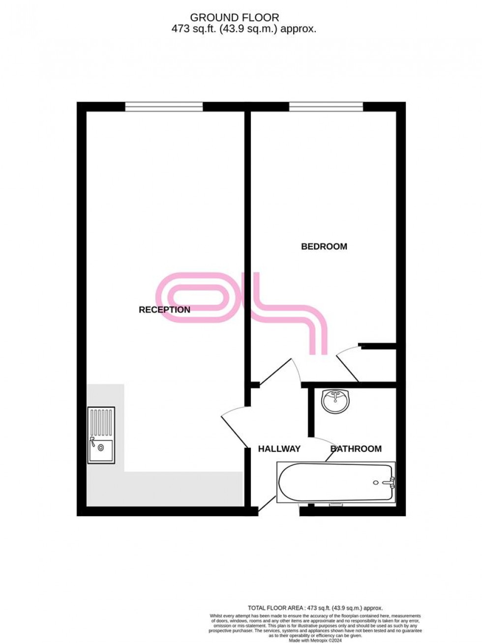 Floorplan for Wood Street, Bingley