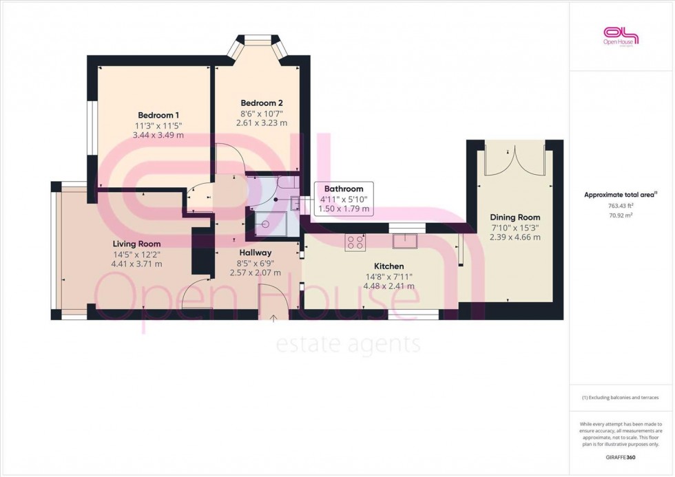 Floorplan for Westfield Avenue North,Saltdean