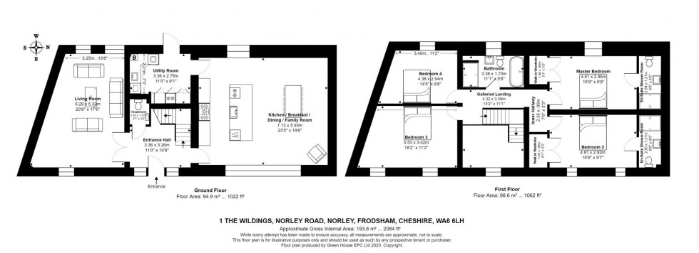 Floorplan for Norley Road, Norley