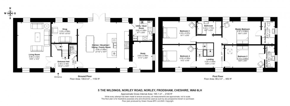 Floorplan for Norley Road, Norley