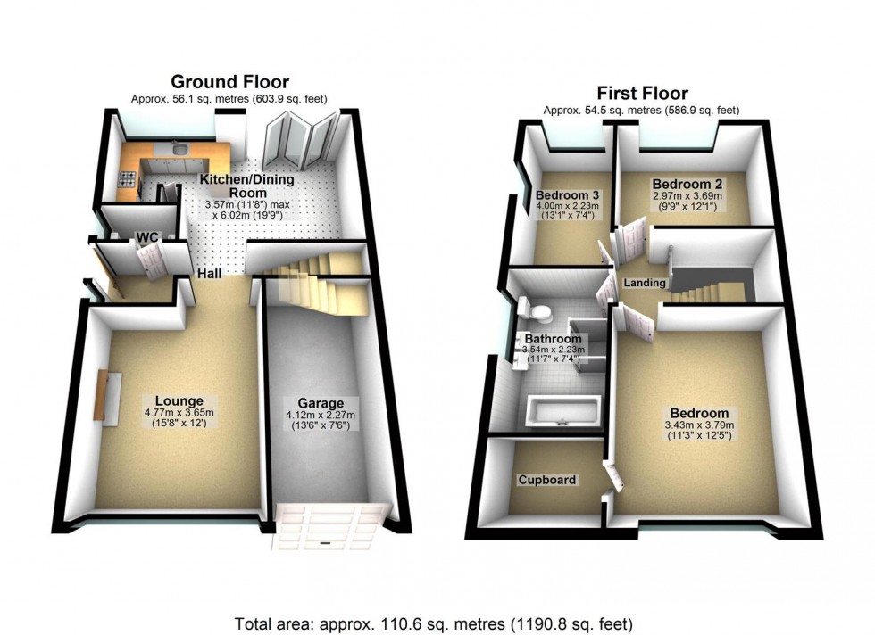 Floorplan for Gloster Drive, Bognor Regis