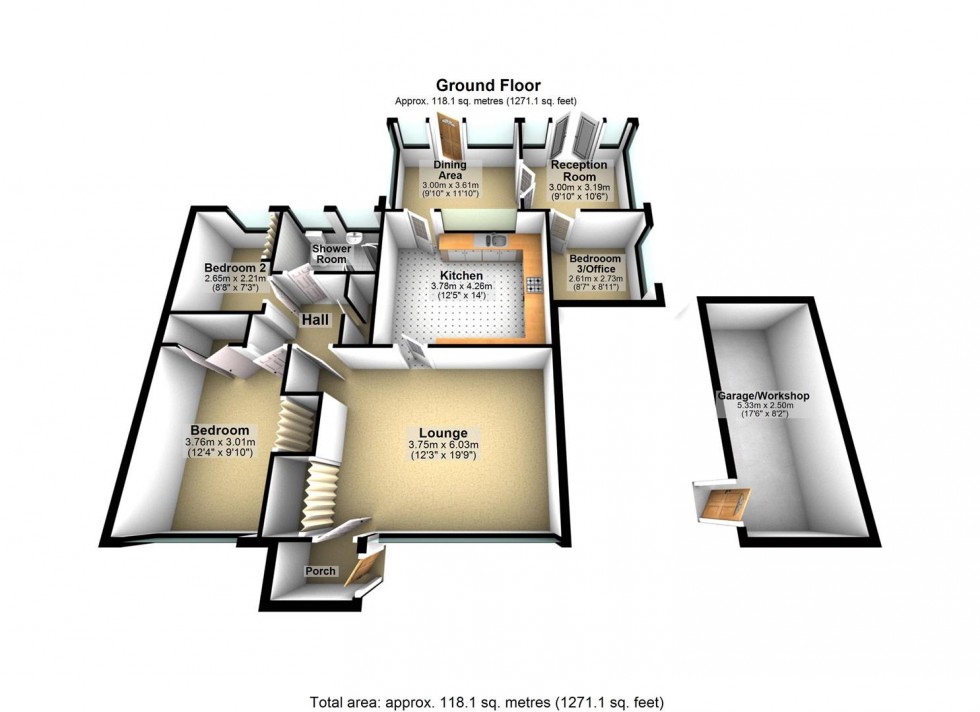 Floorplan for Rockingham Close, Worthing