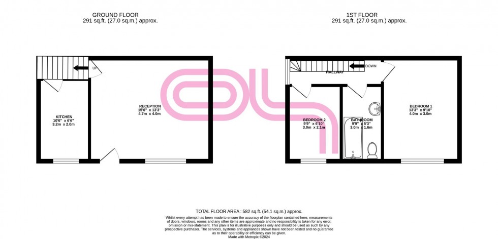 Floorplan for Ouse Street, Haworth, Keighley