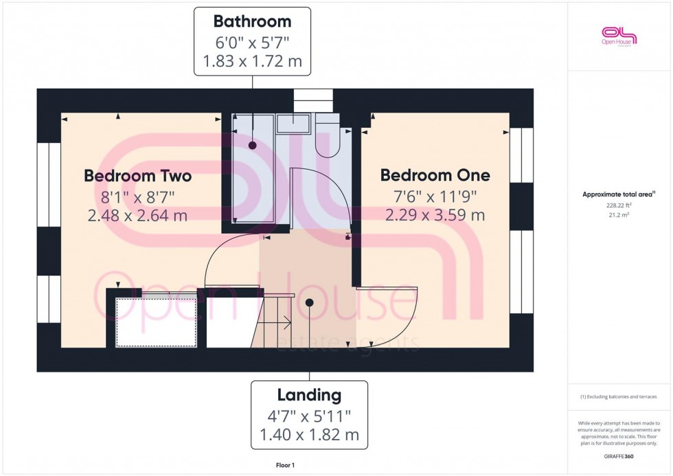 Floorplan for Lulham Close, Telscombe Cliffs, Peacehaven