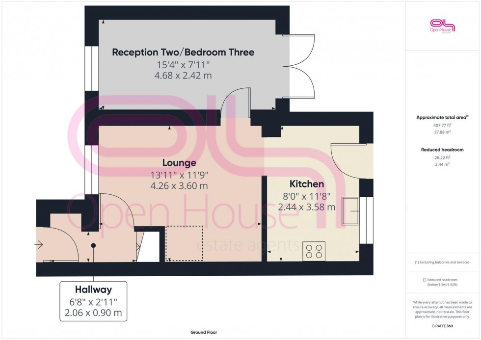 Floorplan for Lulham Close, Telscombe Cliffs, Peacehaven