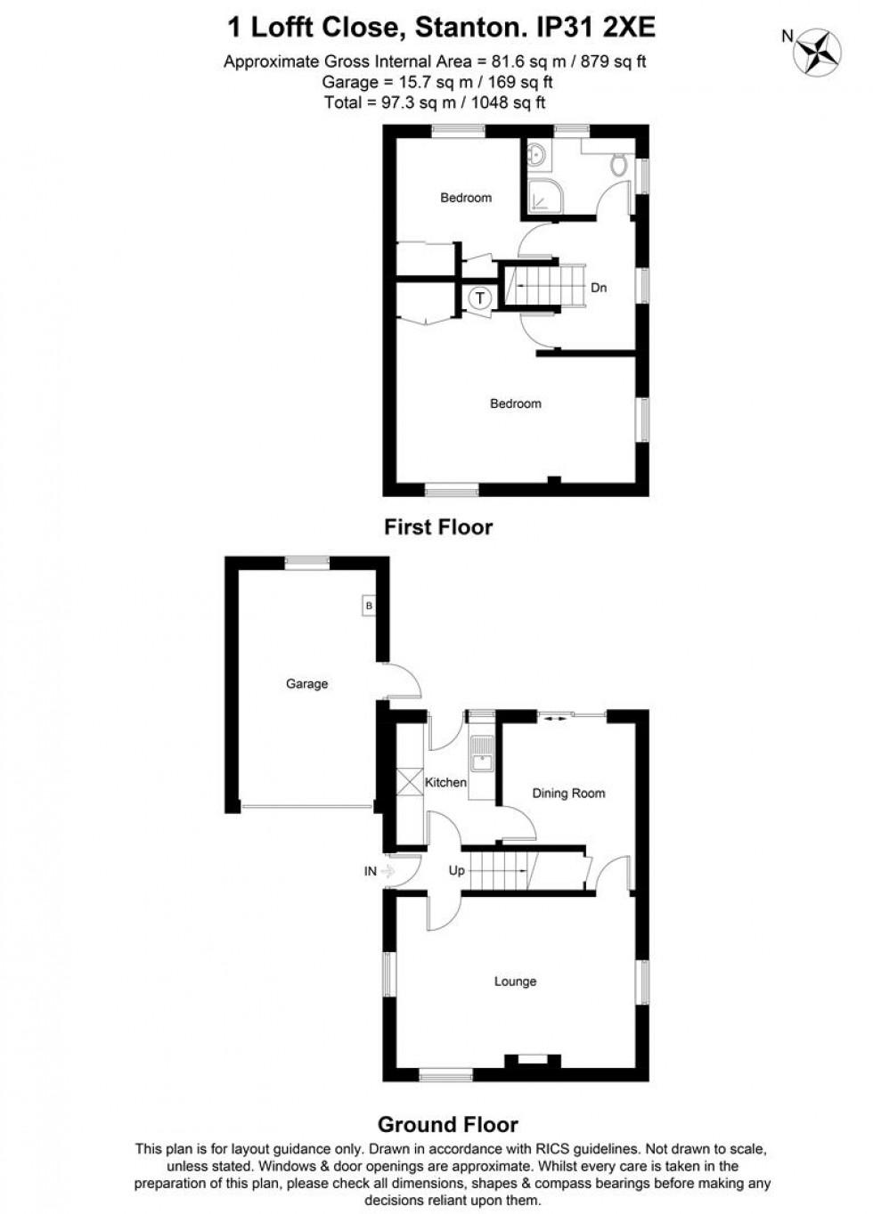 Floorplan for Lofft Close, Stanton, Bury St. Edmunds, IP31