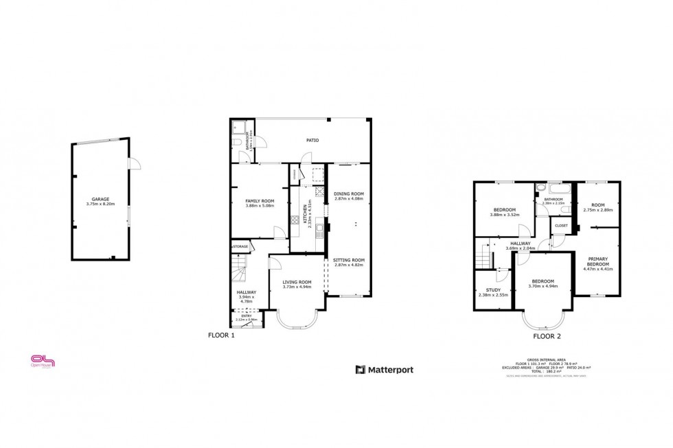 Floorplan for Hanworth Road, Whitton