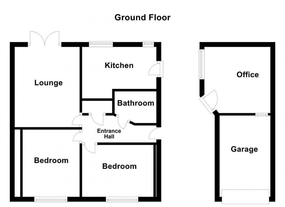 Floorplan for St Marys Close, Bradley. Stafford