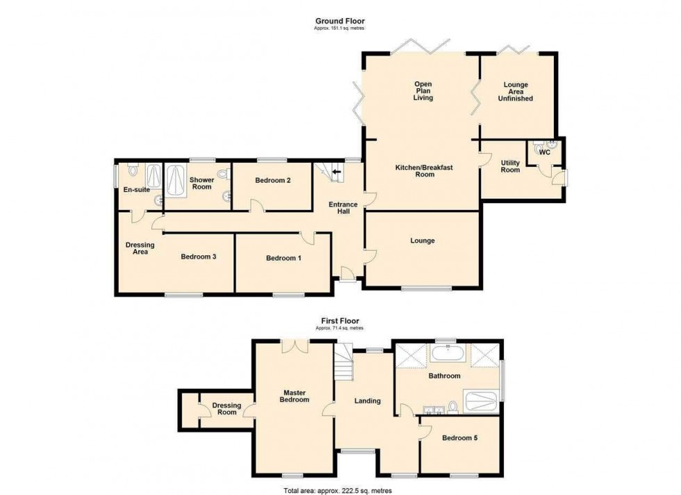 Floorplan for Twixt Bridges, Meadow Lane, Little Haywood