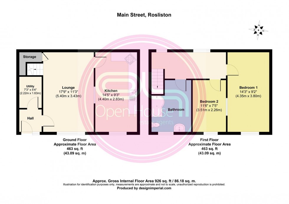 Floorplan for Main Street, Rosliston