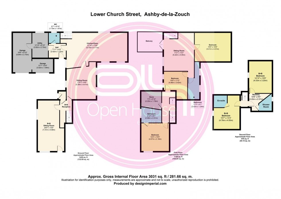 Floorplan for Lower Church Street, Ashby-De-La-Zouch