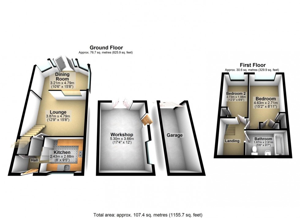 Floorplan for Beacon Way, Littlehampton