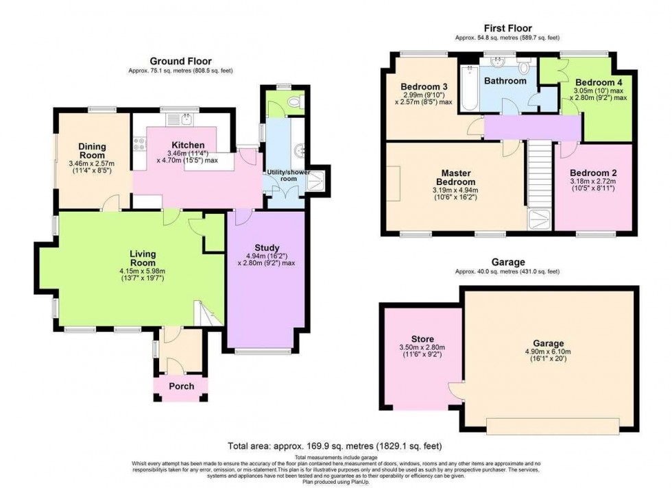 Floorplan for Chennells Brook House,North Heath Lane,Horsham