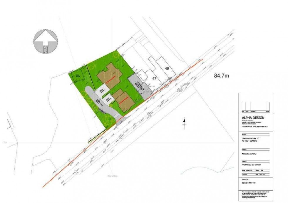 Floorplan for Residential Building Plots, High Seaton, Workington