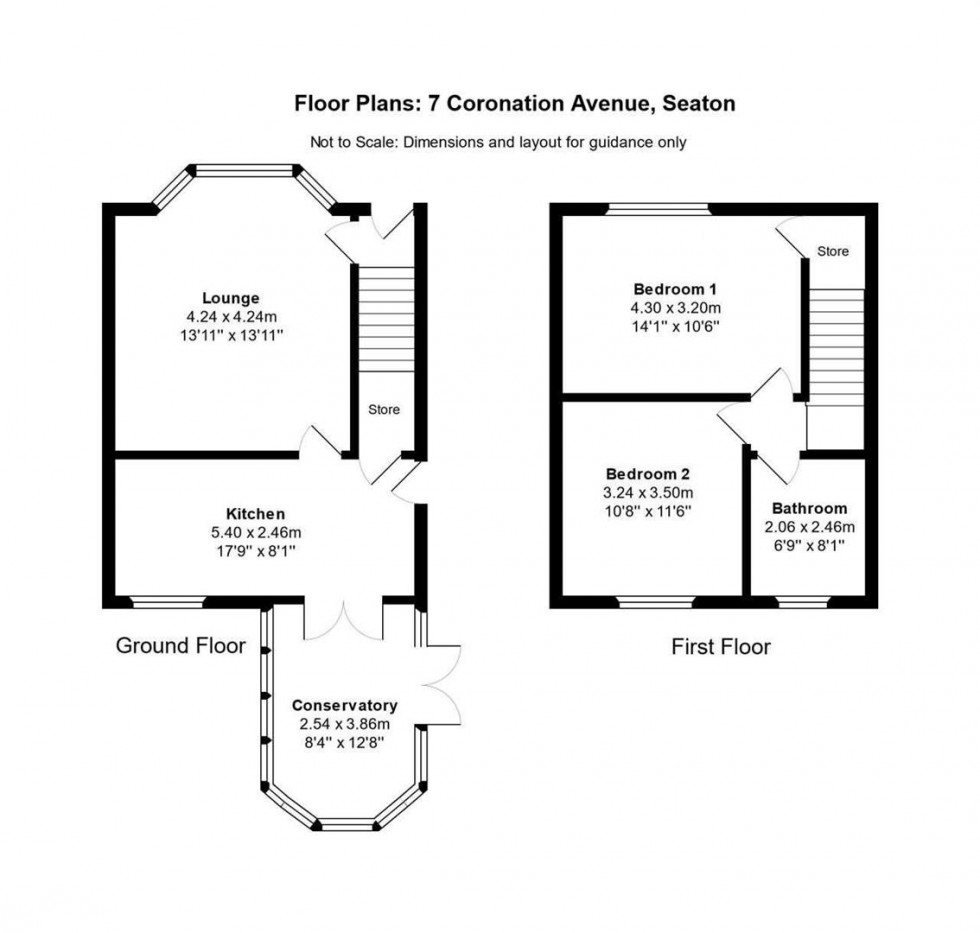 Floorplan for Coronation Avenue, Seaton, Workington