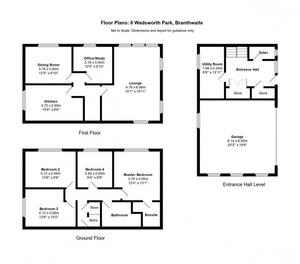 Floorplan for Wadsworth Park, Branthwaite, Workington