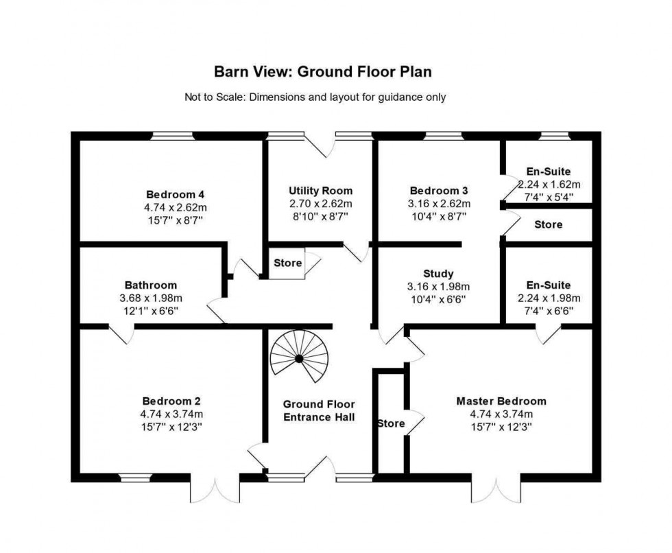 Floorplan for Barn View, Tallentire, Cockermouth