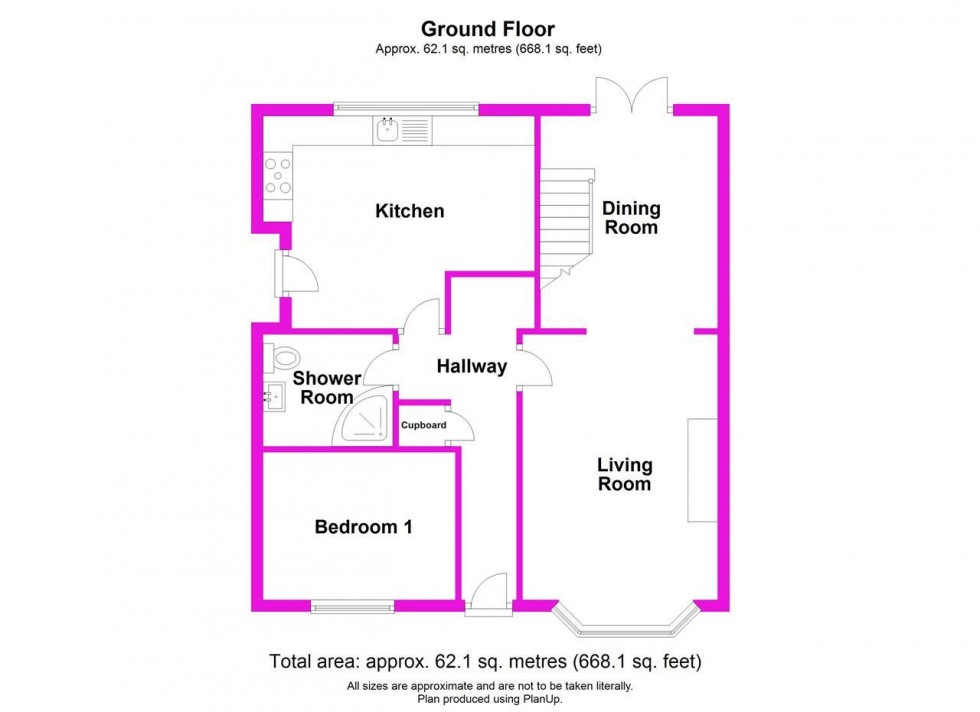 Floorplan for Pennygarreg Close,Pant