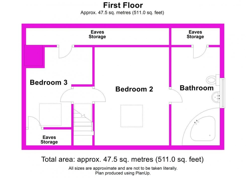 Floorplan for Pennygarreg Close,Pant