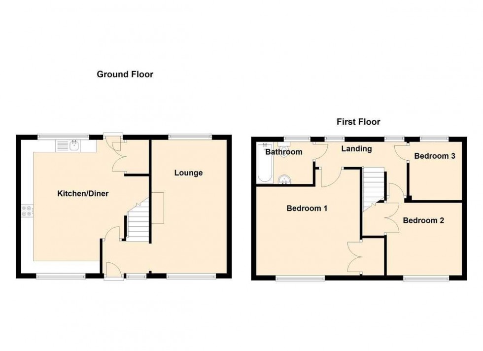 Floorplan for Poplar Way,North Colerne,Colerne