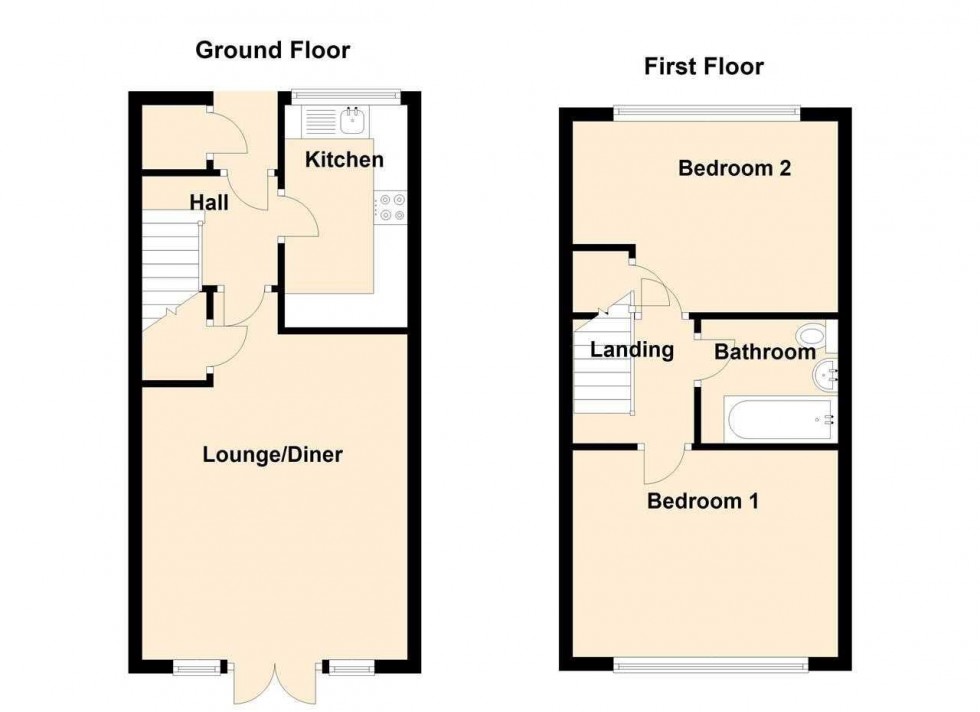 Floorplan for Whiteway Close,St Annes,St Annes