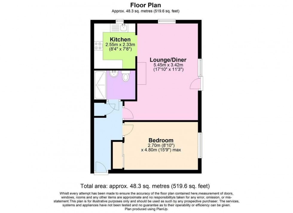 Floorplan for Tulip Court,North Parade,Horsham