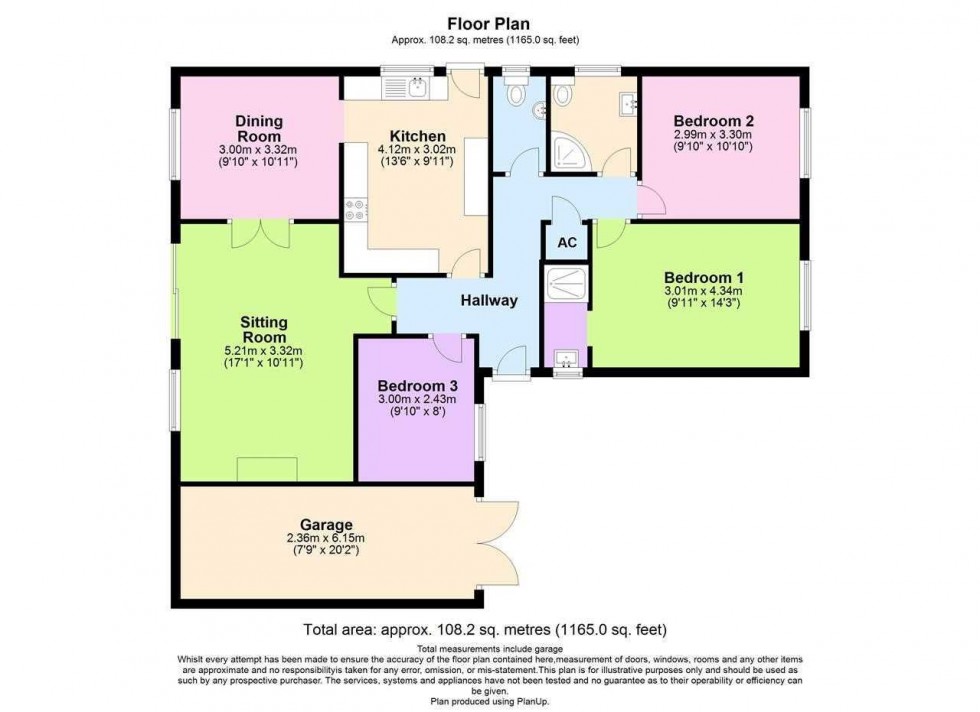 Floorplan for Quail Close,,Horsham