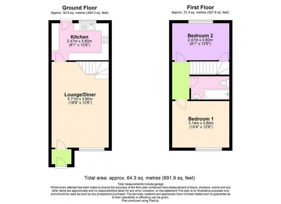 Floorplan for Barnsnap Close,,Horsham