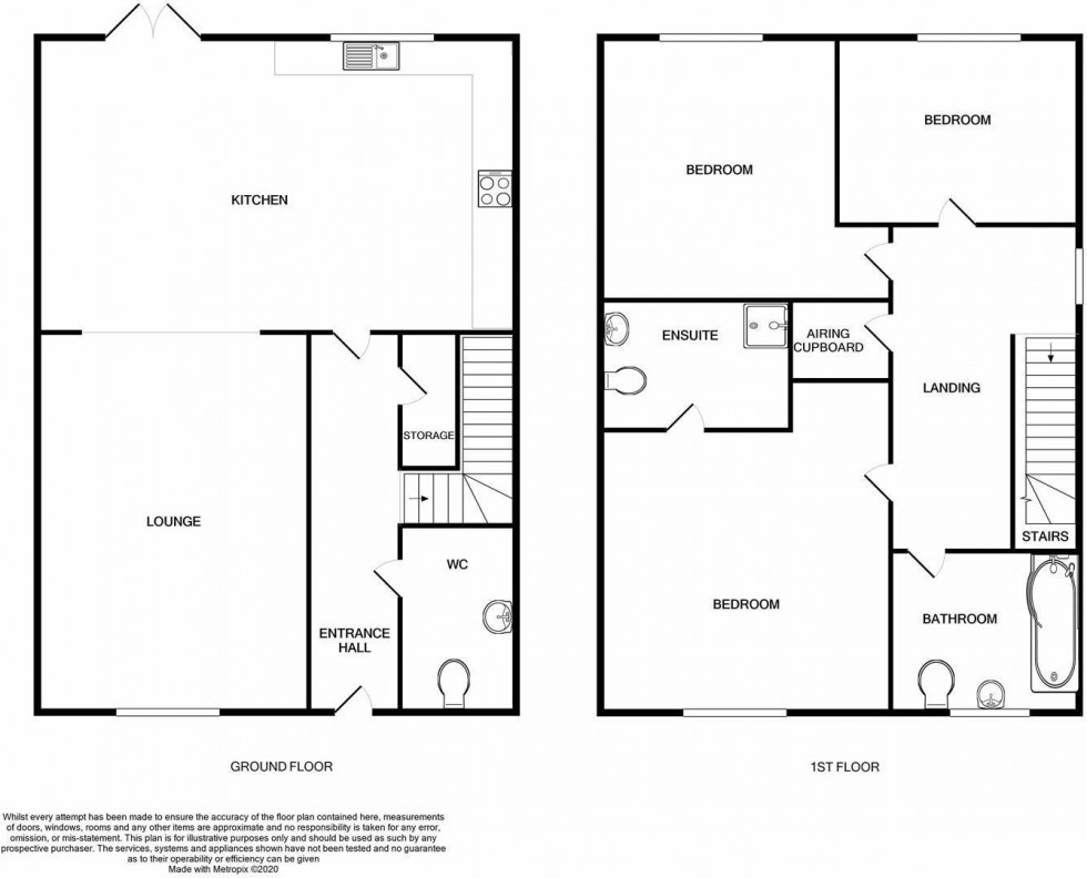 Floorplan for Grays Close, King's Lynn