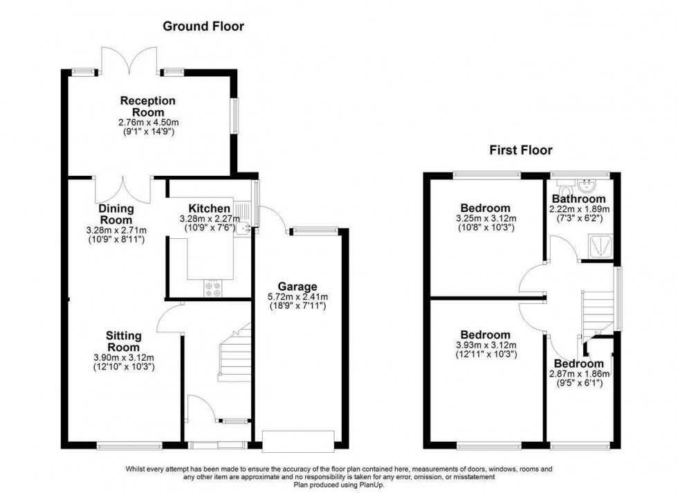 Floorplan for Wroxham Road, Great Sankey