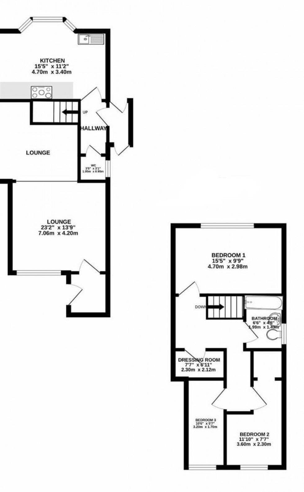 Floorplan for Copperfield Road, Rochester