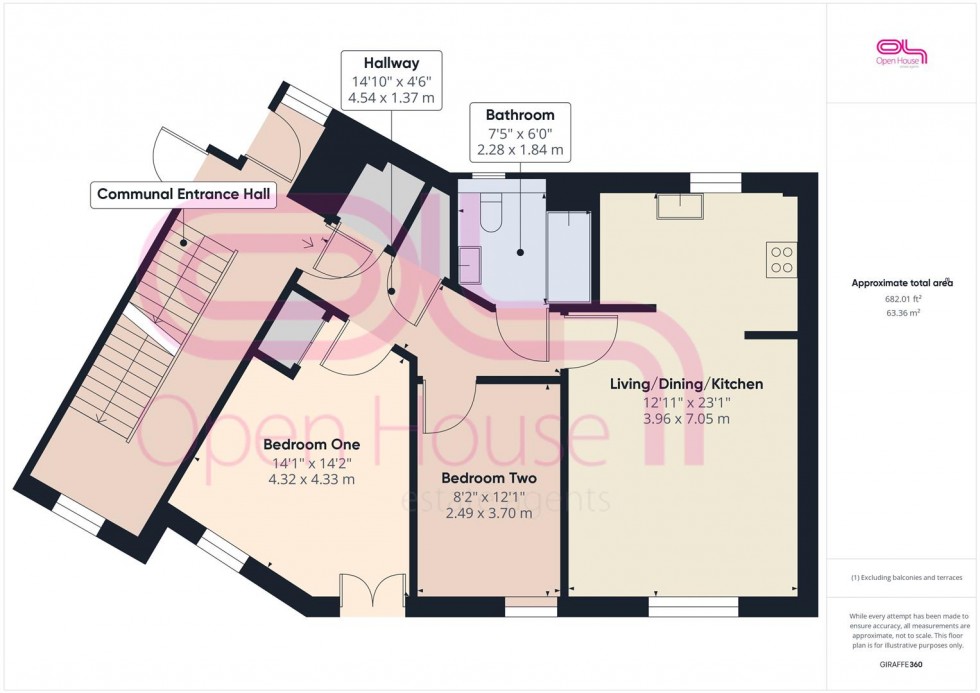 Floorplan for Montreal Close, Peacehaven