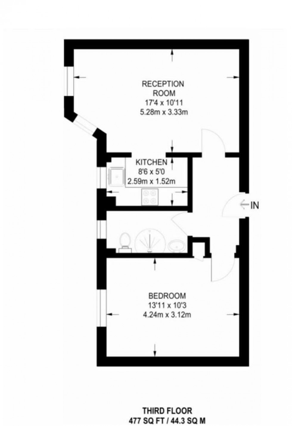 Floorplan for Edgware Road, Marble Arch, London