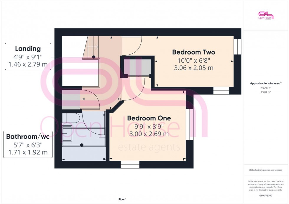 Floorplan for Flint Way, Peacehaven