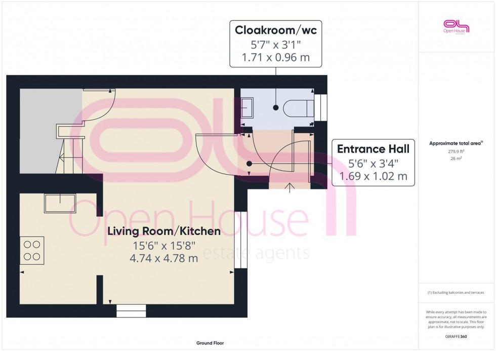 Floorplan for Flint Way, Peacehaven