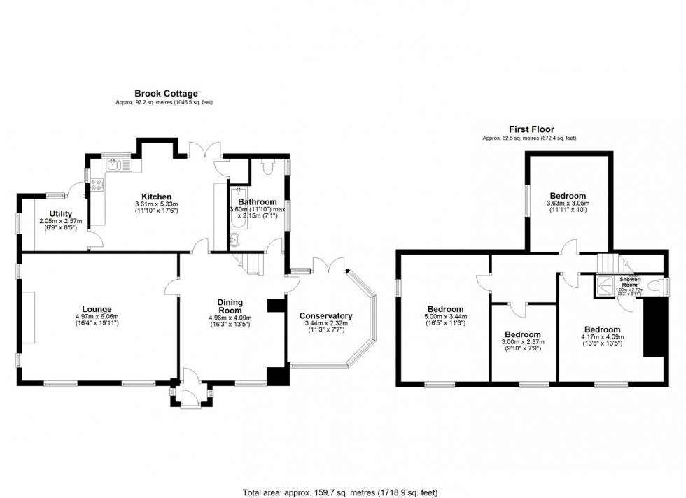 Floorplan for Norbury Junction. Stafford