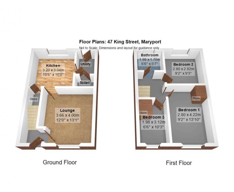 Floorplan for King Street,,Maryport