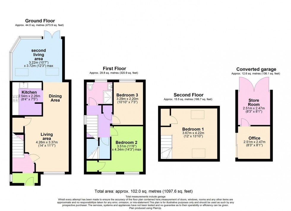 Floorplan for Acorn Avenue, Cowfold