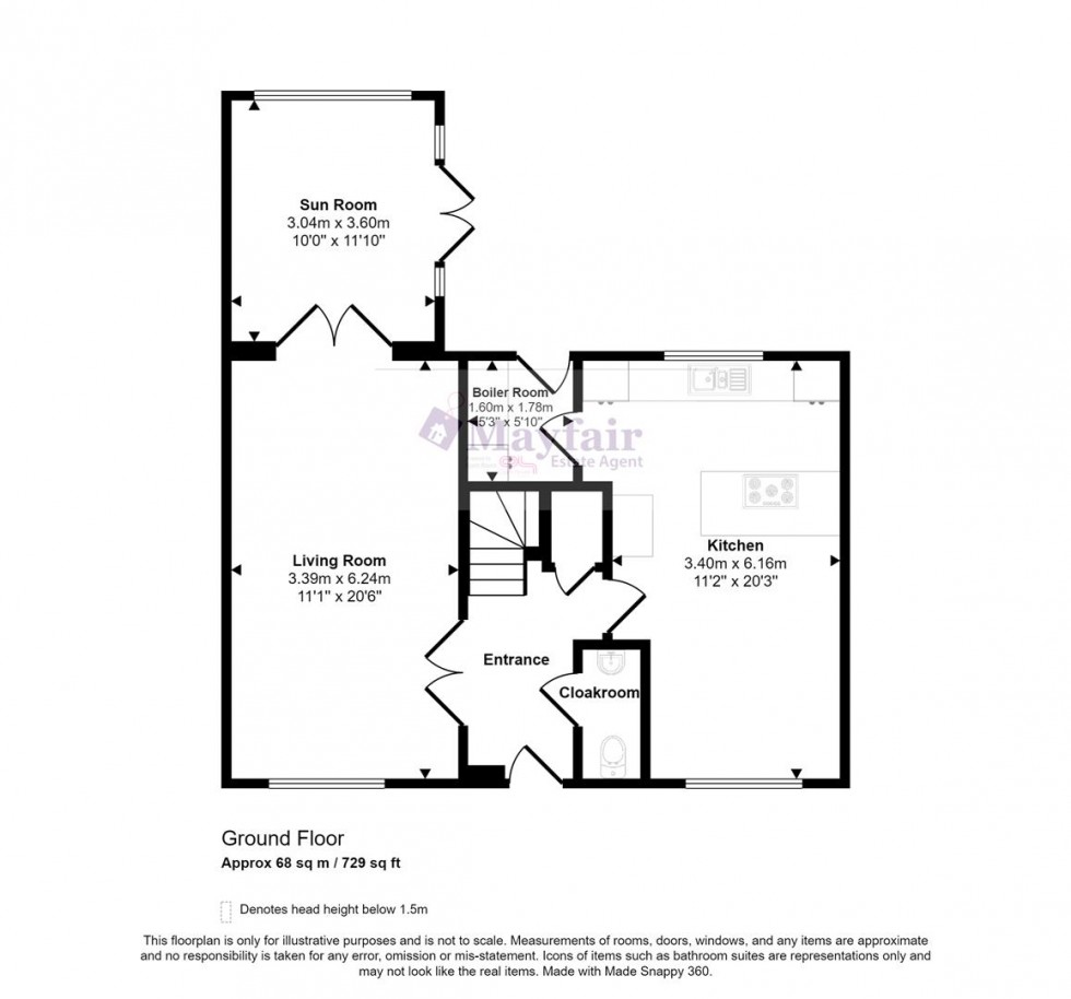 Floorplan for Tillering Lane, Scartho Top, DN33