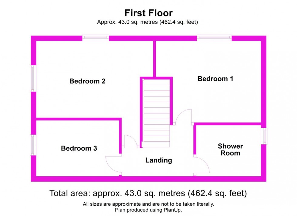 Floorplan for Grasmere Road, Chester