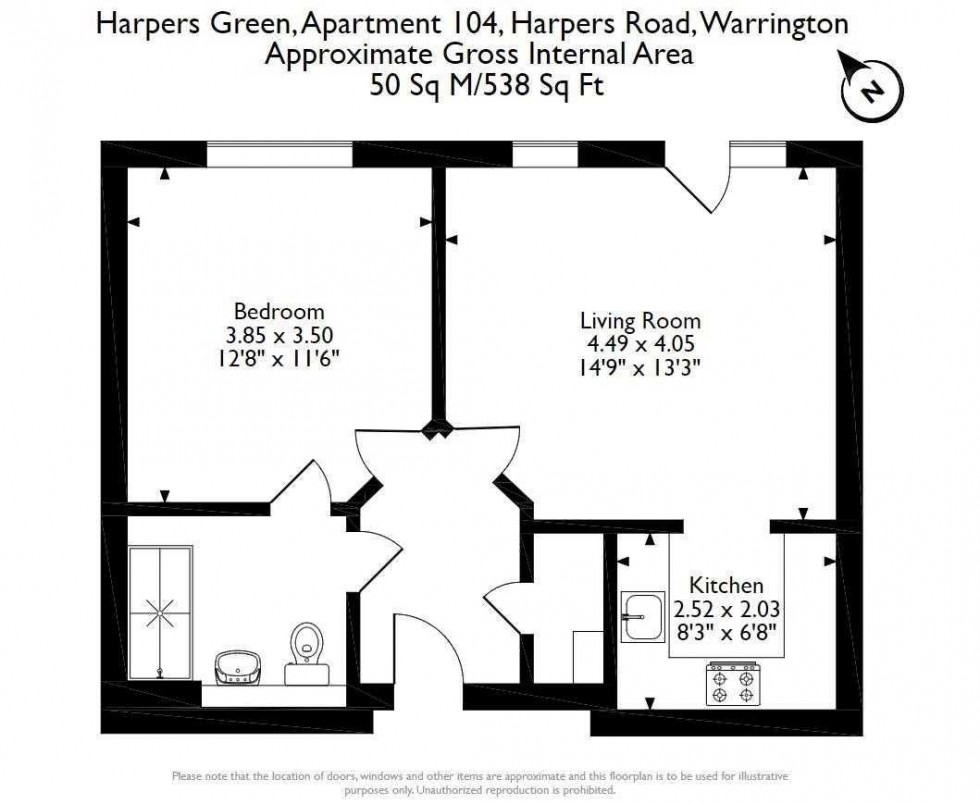 Floorplan for Harpers Green,Harpers Road,Padgate