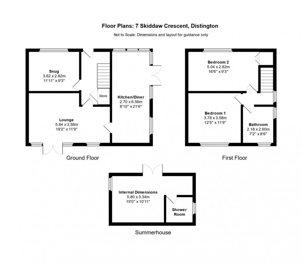 Floorplan for Skiddaw Crescent, Distington, Workington