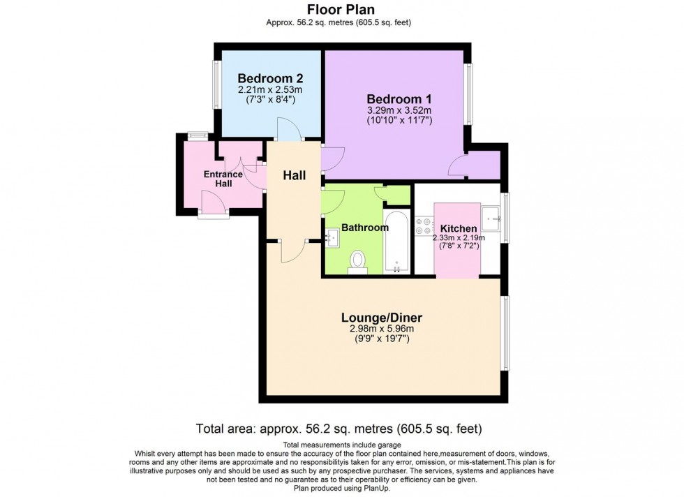 Floorplan for Fishers Court, Horsham