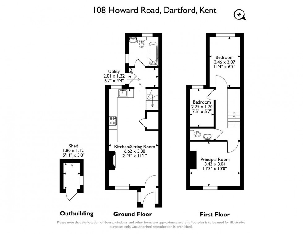 Floorplan for Howard Road, Dartford