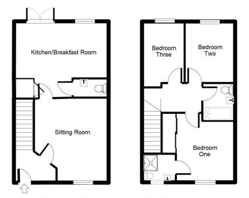 Floorplan for St. Edmunds Drive, Elmswell, Bury St. Edmunds, IP30