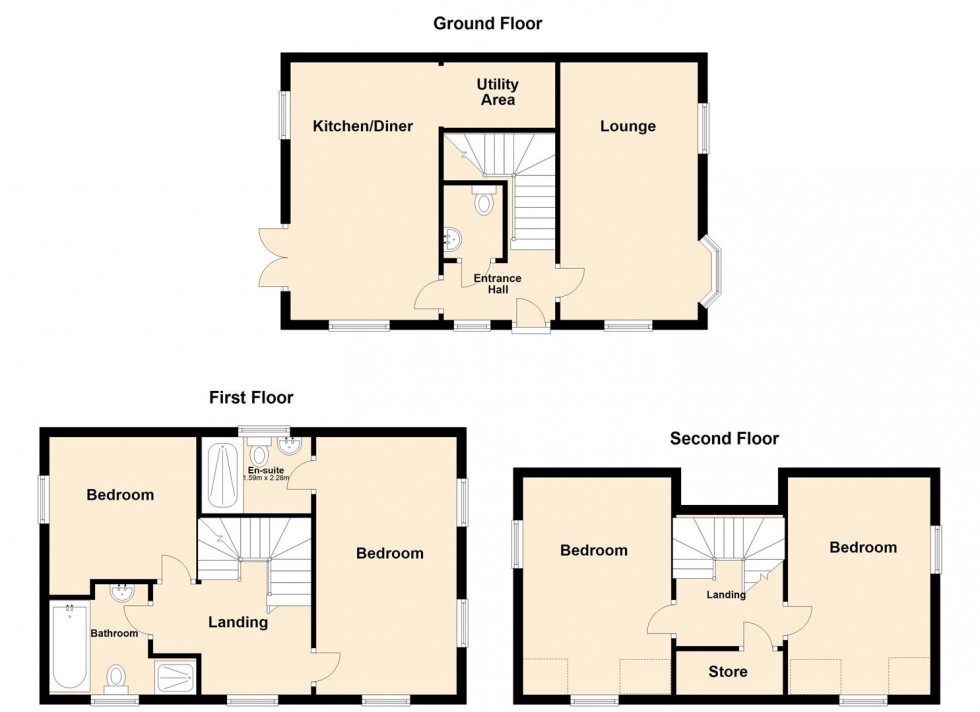 Floorplan for Sergeant Way, Stafford