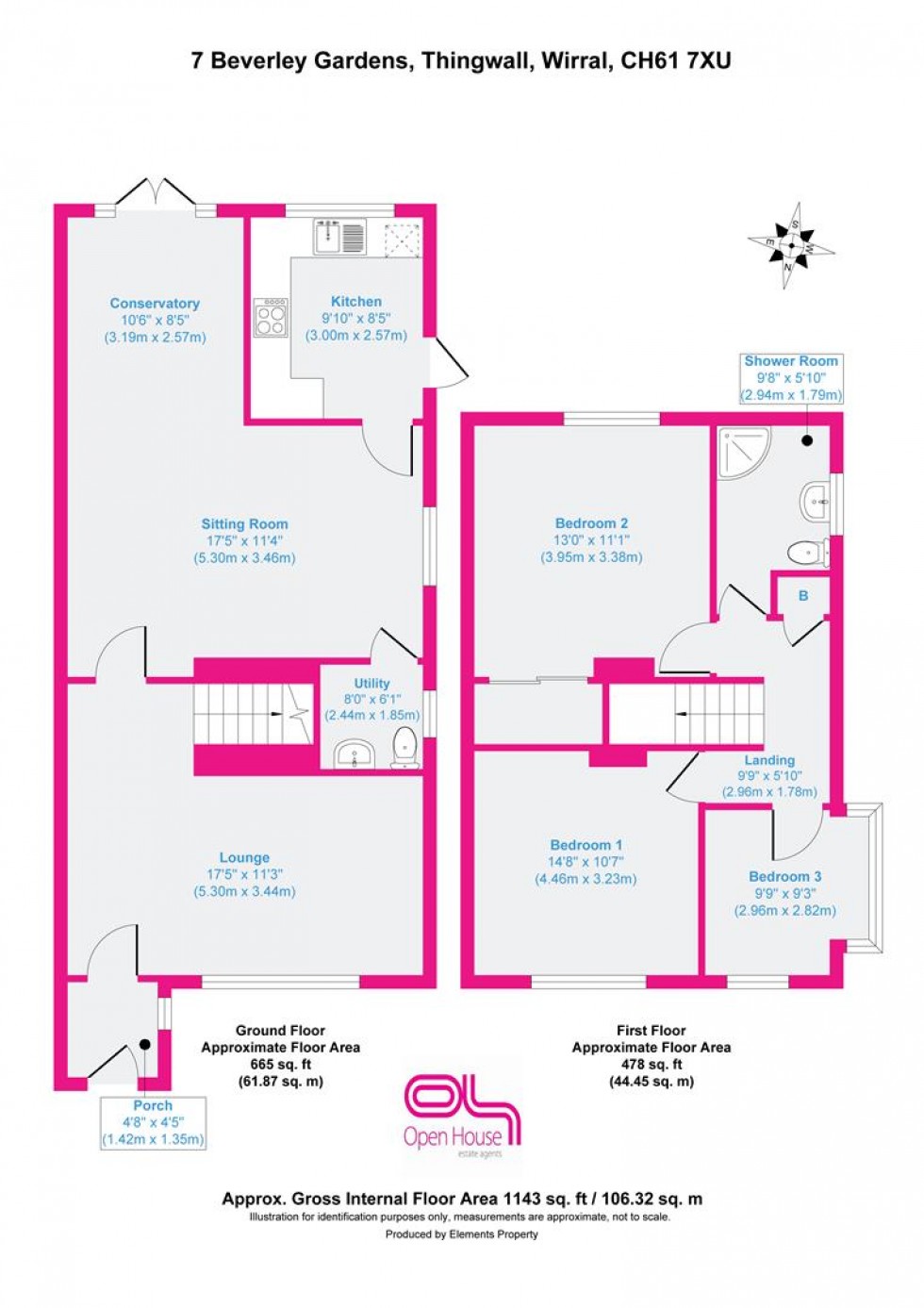 Floorplan for Beverley Gardens, Thingwall