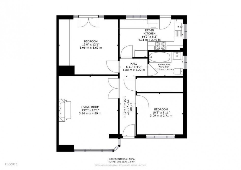 Floorplan for Clyde Road, Croydon